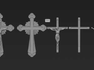 Jesus Cross 10 Modelo de Impressão 3D