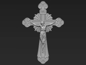 Jezus Krzyż 10 Model do druku 3D