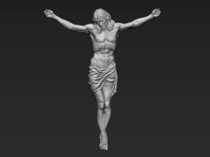 Crucified Jesus Christ 04 3D Print Model
