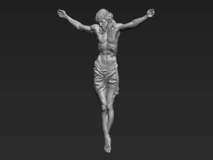 Crucified Jesus Christ 04 3D Print Model