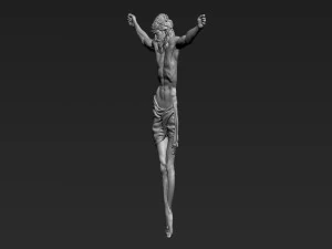 Crucified Jesus Christ 04 3D Print Model