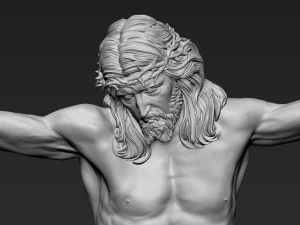 Crucified Jesus Christ 04 3D Print Model