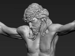 Crucified Jesus Christ 04 3D Print Model