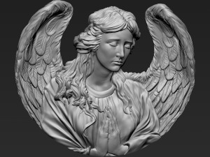 Angel Relief 03 Modelo de Impressão 3D