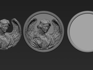 Angel Relief 03 Modelo de Impressão 3D