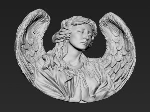 Angel Relief 03 Modelo de Impressão 3D