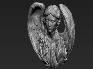 Angel Relief 03 Modelo de Impressão 3D