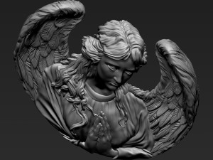 Angel Relief 03 Modelo de Impressão 3D