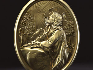 Jesus Relief 13 3D Print Model