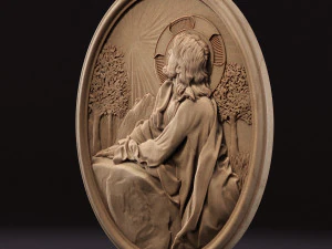 Jesus Relief 13 3D Print Model