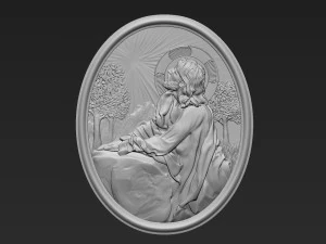 Jesus Relief 13 3D Print Model