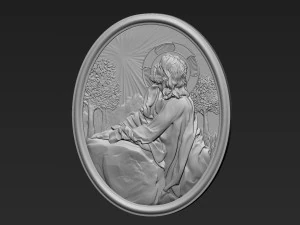 Jesus Relief 13 3D Print Model