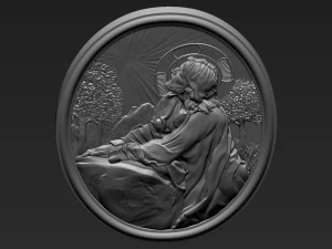Jesus Relief 13 3D Print Model