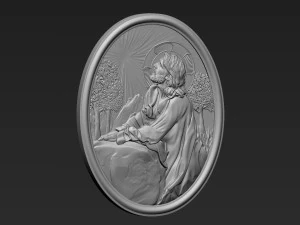 Jesus Relief 13 3D Print Model