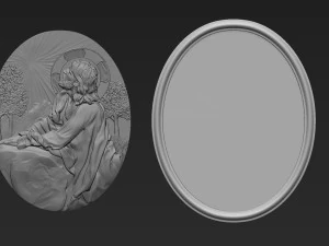 Jesus Relief 13 3D Print Model