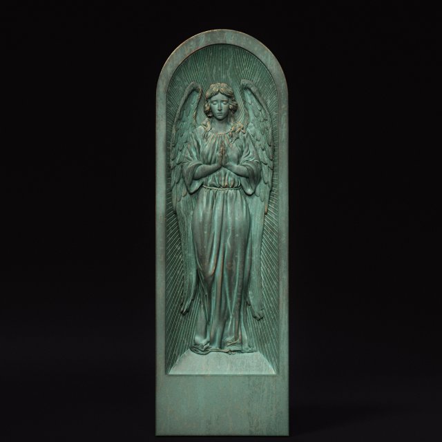 Angel Relief 04 3D 프린트 모델 .c4d .max .obj .3ds .fbx .stl .blend 
