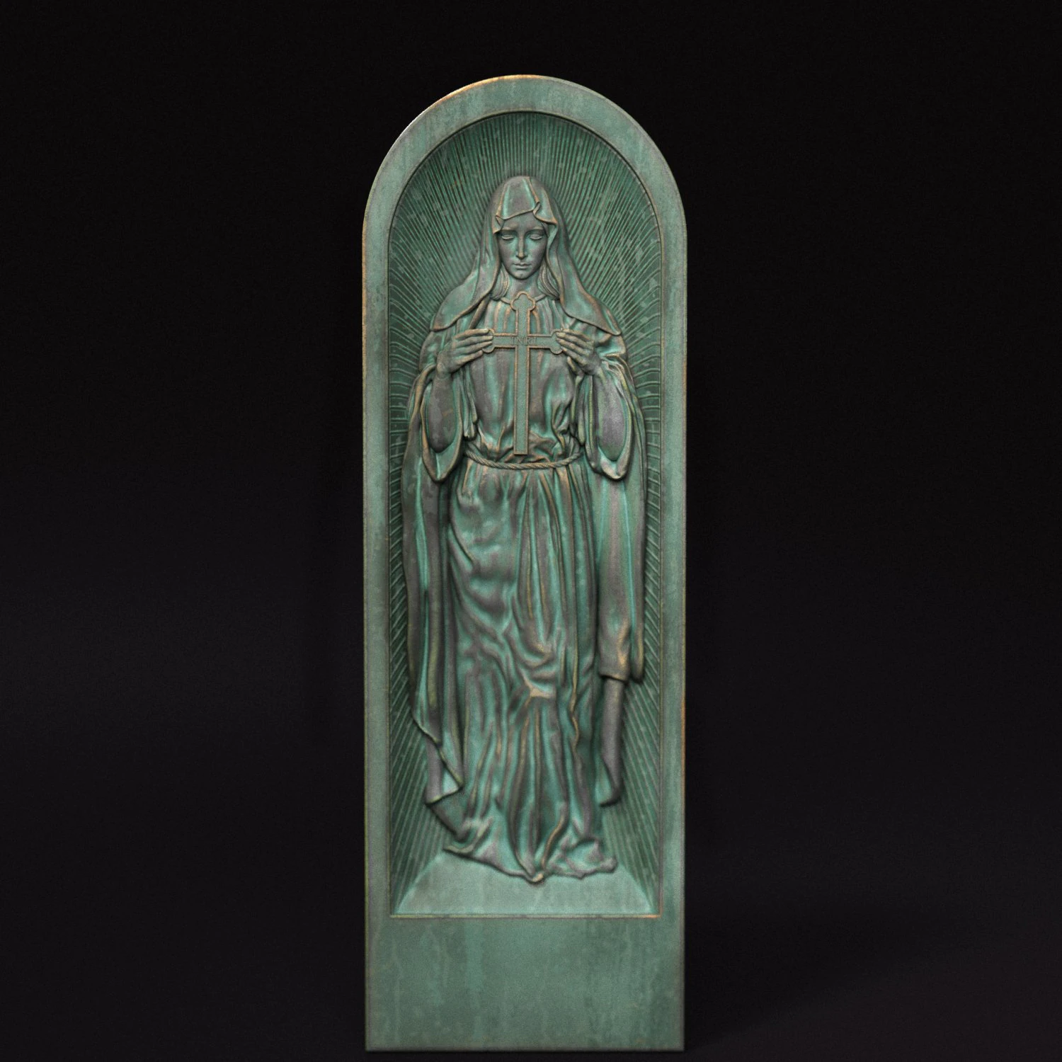 Mutter Maria Relief 06 3D Druckmodell .c4d .max .obj .3ds .fbx .stl .blend 