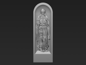 Mother Maria Relief 06 Modelo de Impressão 3D