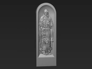 Mutter Maria Relief 06 3D Druckmodell