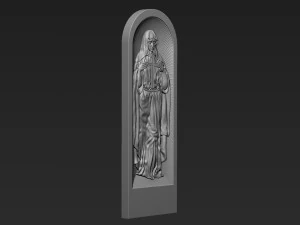 Mutter Maria Relief 06 3D Druckmodell
