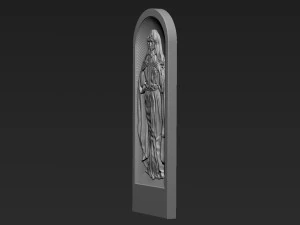 Mutter Maria Relief 06 3D Druckmodell