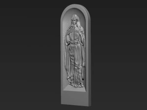 Mutter Maria Relief 06 3D Druckmodell