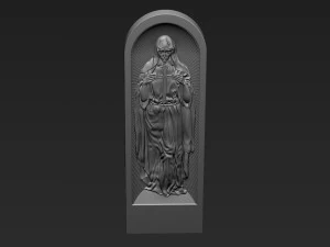 Mutter Maria Relief 06 3D Druckmodell