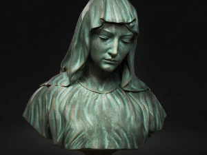 어머니 마리아 흉상 01 3D 프린트 모델