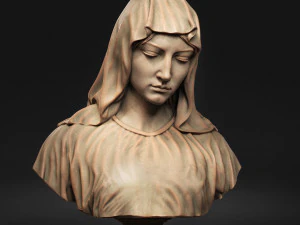 Mother Maria Bust 01 3D Print Model