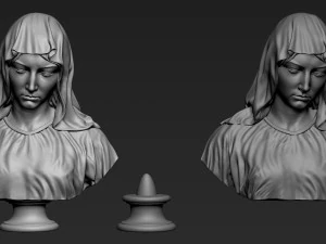 Mother Maria Bust 01 3D Print Model