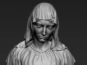 Mother Maria Bust 01 3D Print Model