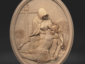 Jesus Relief 14 3D Print Model
