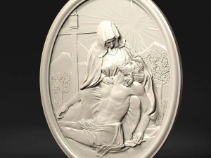 Jesus Relief 14 3D Print Model