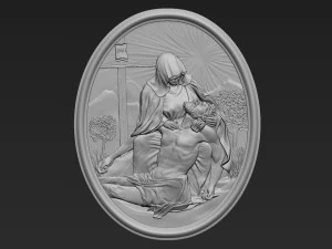 Jesus Relief 14 3D Print Model