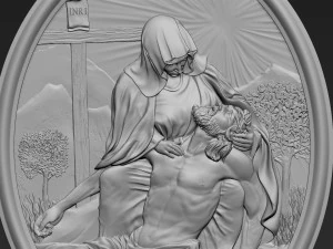 Jesus Relief 14 3D Print Model
