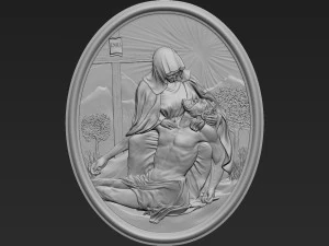 Jesus Relief 14 3D Print Model