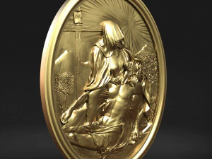 Jesus Relief 14 3D Print Model