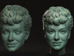 Lucille Ball as Lucy 3D 프린트 모델