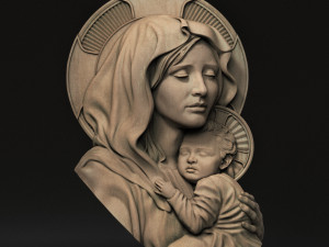 Mother Maria relief 07 3Dプリントモデル