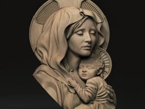 Mother Maria relief 07 3D Print Model