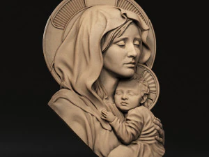Mother Maria relief 07 3D Print Model