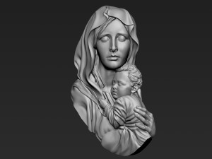 Mother Maria relief 07 3Dプリントモデル