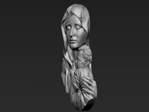 Mother Maria relief 07 3D Print Model