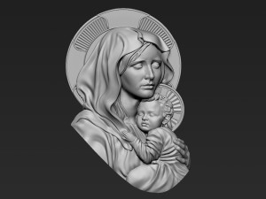 Mother Maria relief 07 3Dプリントモデル