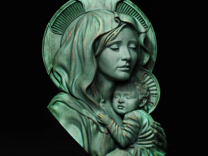 어머니 마리아 구호 07 3D 프린트 모델