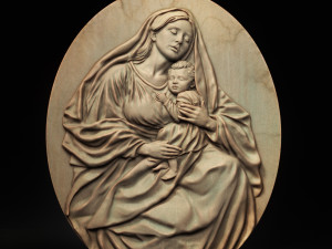 The Virgin Mary Relief 08 3D Baskı Modeli