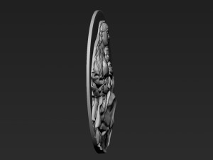 The Virgin Mary Relief 08 3D Baskı Modeli