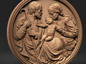 Holy Family 01 3Dプリントモデル