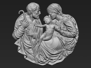Holy Family 01 3Dプリントモデル