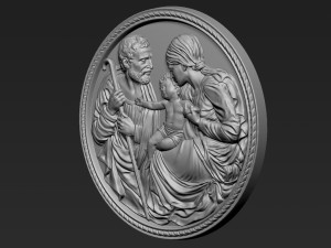 Holy Family 01 3Dプリントモデル